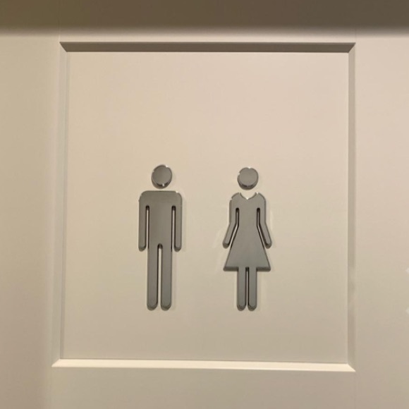 HOST PICK!! Bathroom Door Decals - Picture 9 of 16